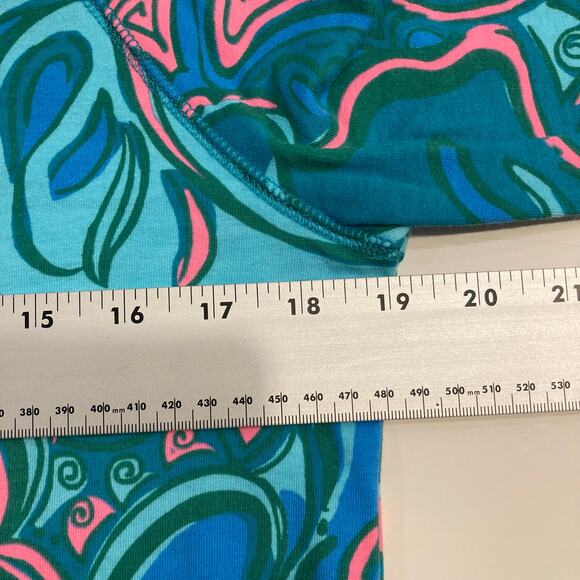 NWOT LILLY PULITZER Sweatshirt M Multicolor Floral-Leaf-Print “Skipper Popover” - Picture 10 of 12